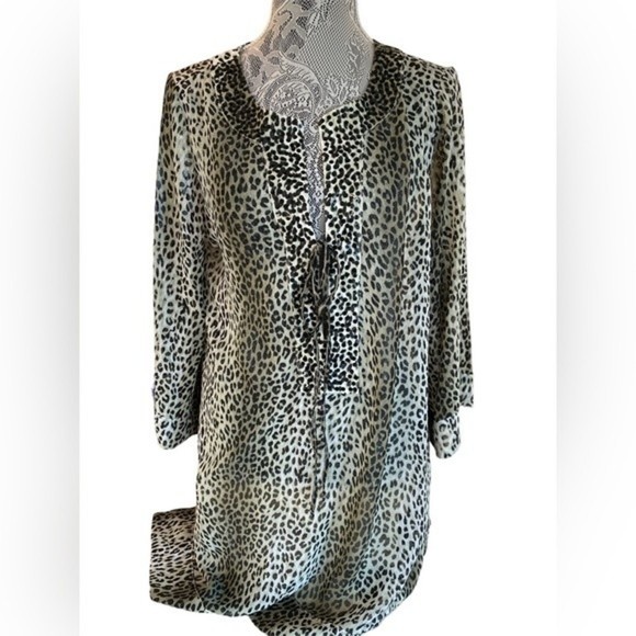 Tommy Bahama | Sheer Animal Print Swim Coverup - Picture 1 of 6